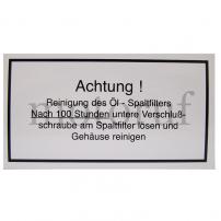 Classic Parts Achtung! Reinigung des Öl..