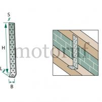 Werkzeug Betonflachstahlanker