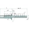 Werkzeug Befestigungsartikel Blindnieten Planschaftbruch-Blindniet FERO®-BOLT Senkkopf, offen  <br>  Niethülse: Stahl  <br>  Nietdorn: Stahl