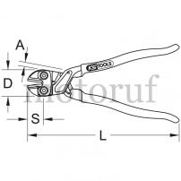 Werkzeug Mini Bolzenschneider 8"