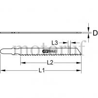 Werkzeug Stichsägeblatt AEG, Bosch, Metabo, CV, L=100mm, 4mm, T101D, 5er Pack