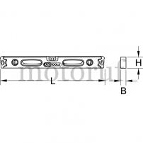 Werkzeug Aluminiumprofil-Wasserwaage mit Rohrnivellierung