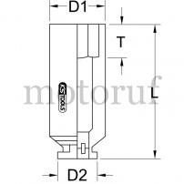 Werkzeug 1/2" Sechskant-Kraft-Stecknuss, lang, 17mm