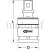 Werkzeug 1/2" Kraft-Kugelgelenk