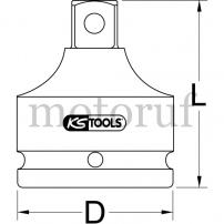 Werkzeug 1/2" Kraft-Reduzieradapter