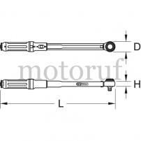 Werkzeug 3/4" ERGOTORQUE®precision Drehmomentschlüssel mit Drehknopf-Umsteck-Ratschenkopf, 140-750Nm