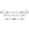 Werkzeug KS TOOLS Schraubenschlüssel TORX® E-Profil-Doppel-Gelenkschlüssel CLASSIC
