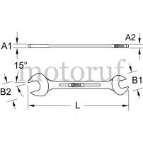 Werkzeug CHROMEplus® Doppel-Maulschlüssel, 3/8" x 7/16"