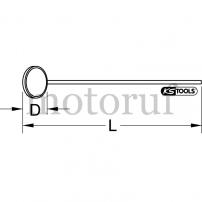 Werkzeug Teleskop-Mechanikerspiegel, 120-660mm