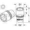 Werkzeug KS TOOLS Steckschlüssel und Zubehör 1/4" Zubehör für Steckschlüssel 1/4" Sechskant-Stecknüsse 1/4"