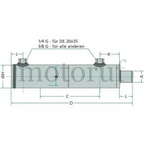 Landtechnik Zylinder-DW-OB-35-60-500 