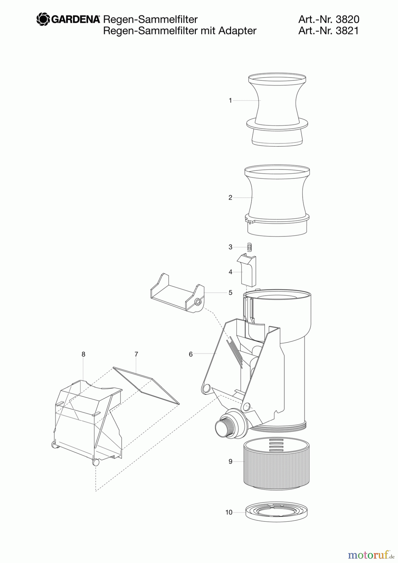  Gardena Wassertechnik Filter Regen-Sammelfilter