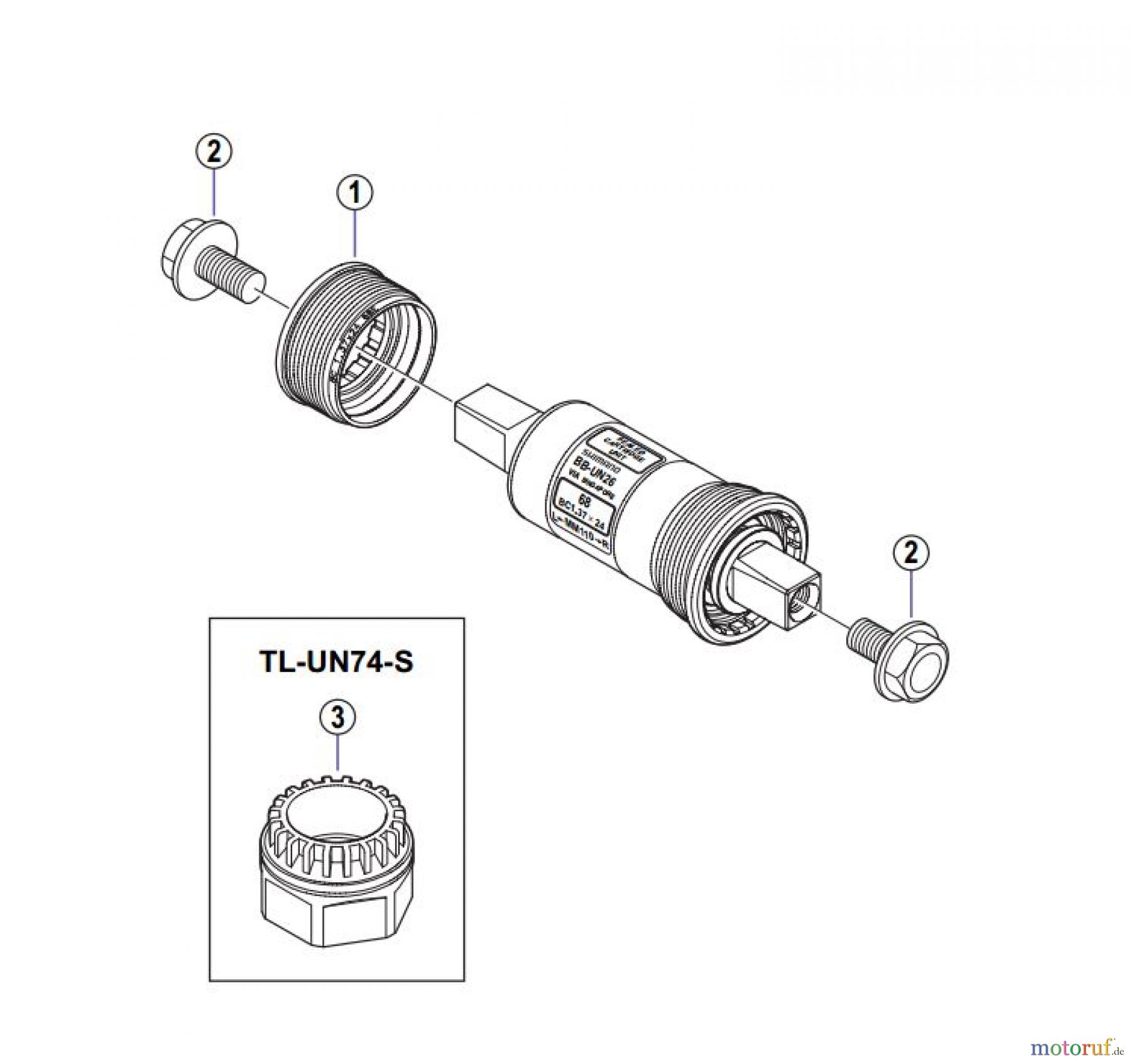  Shimano BB Bottom Bracket- Tretlager BB-UN26