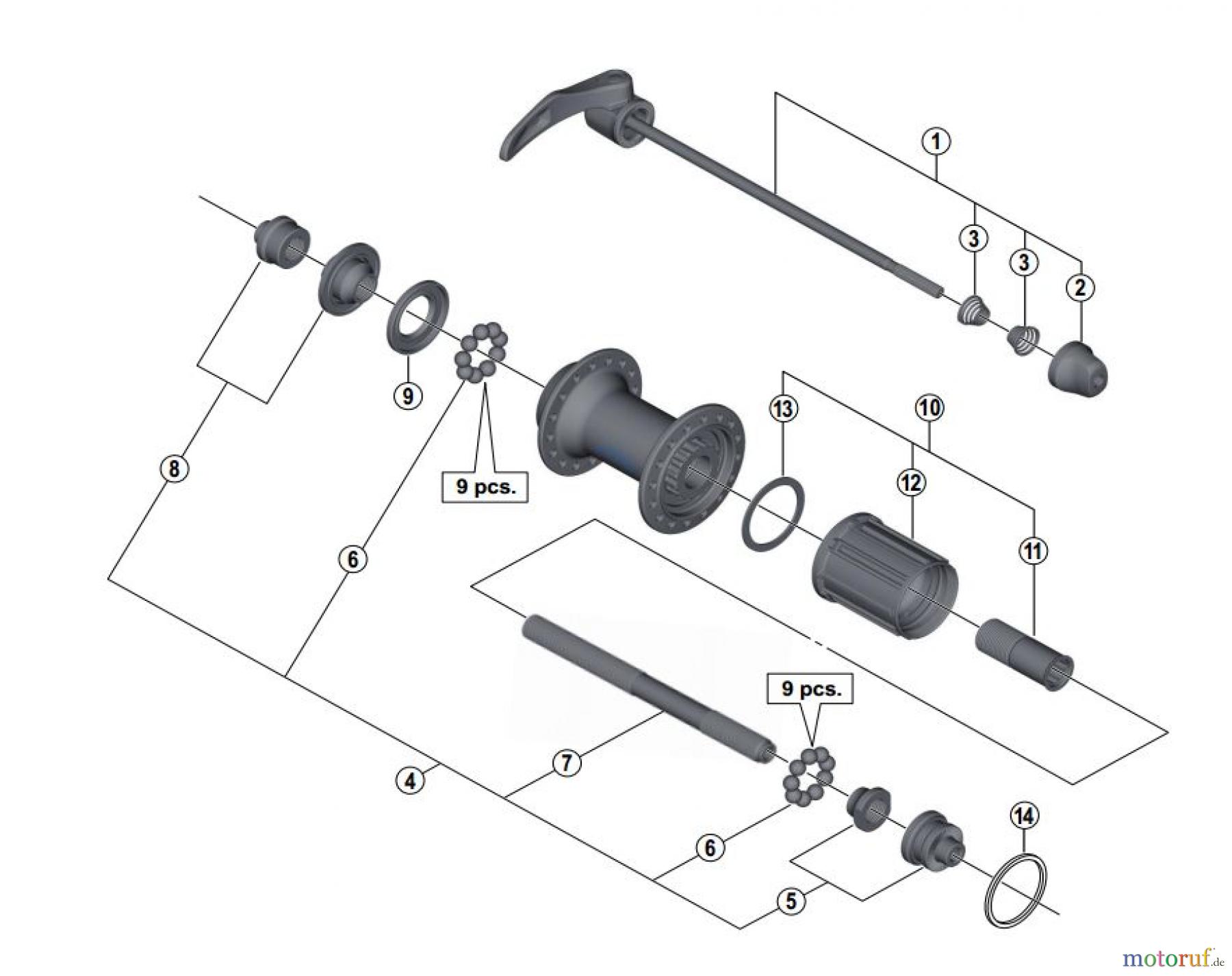  Shimano FH Free Hub - Freilaufnabe FH-5800