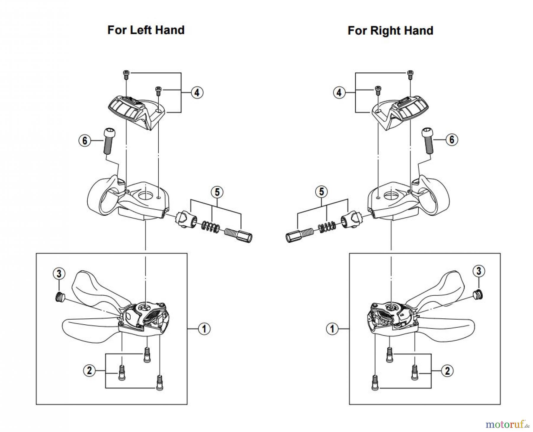  Shimano SL Shift Lever - Schalthebel SL-M580 DEORE LX Mega-9 Rapidfire Lever