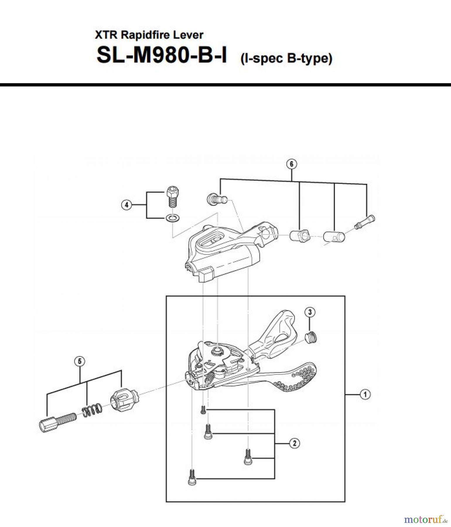  Shimano SL Shift Lever - Schalthebel SL-M980-B-I-3615