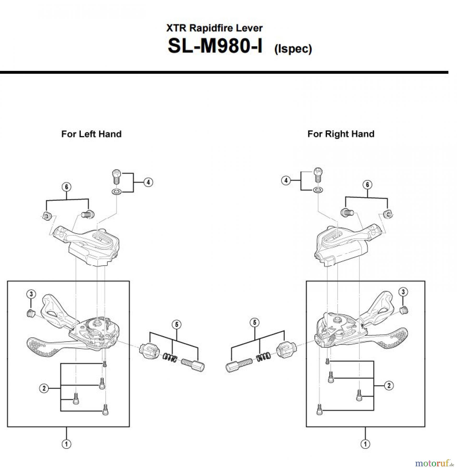  Shimano SL Shift Lever - Schalthebel SL-M980-I-3084