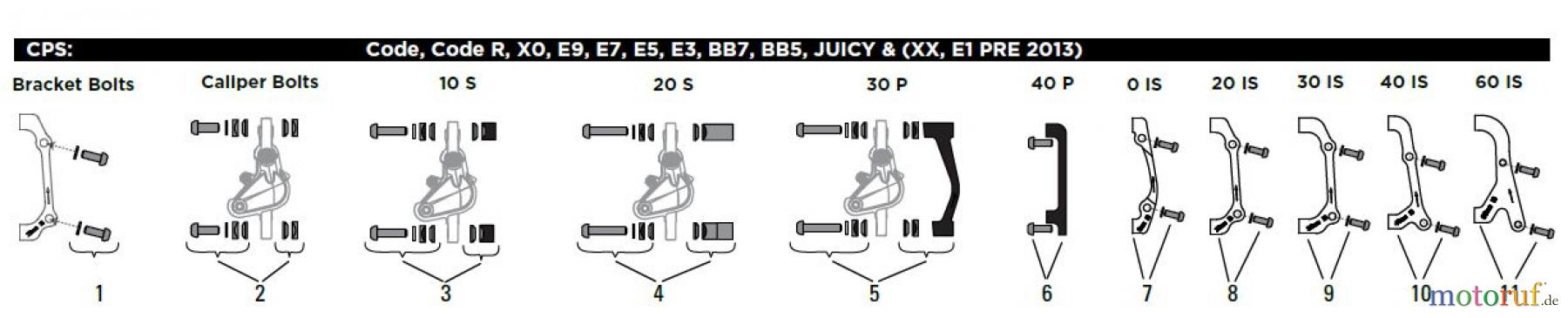  Sram avid BRACKETS & HARDWARE MOUNTING BRACKETS & TOWERS/SPACERS / HARDWARE CPS: Code, Code R, X0, E9, E7, E5, E3, BB7, BB5, JUICY & (XX, E1 PRE 2013)