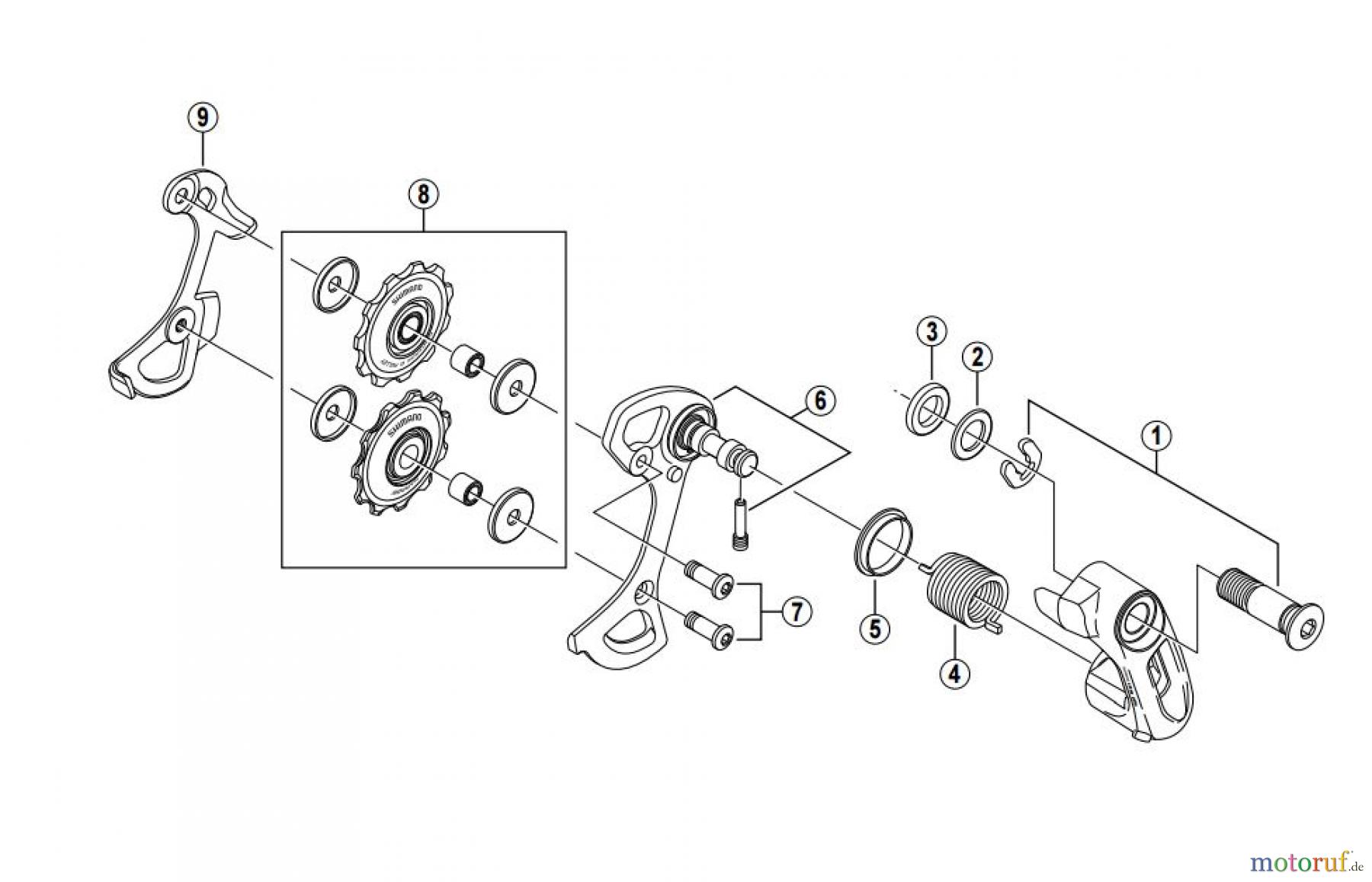  Shimano CT Chain Tensioner - Kettenspanner CT-S500 -2630 ALFINE Chain Tensioner