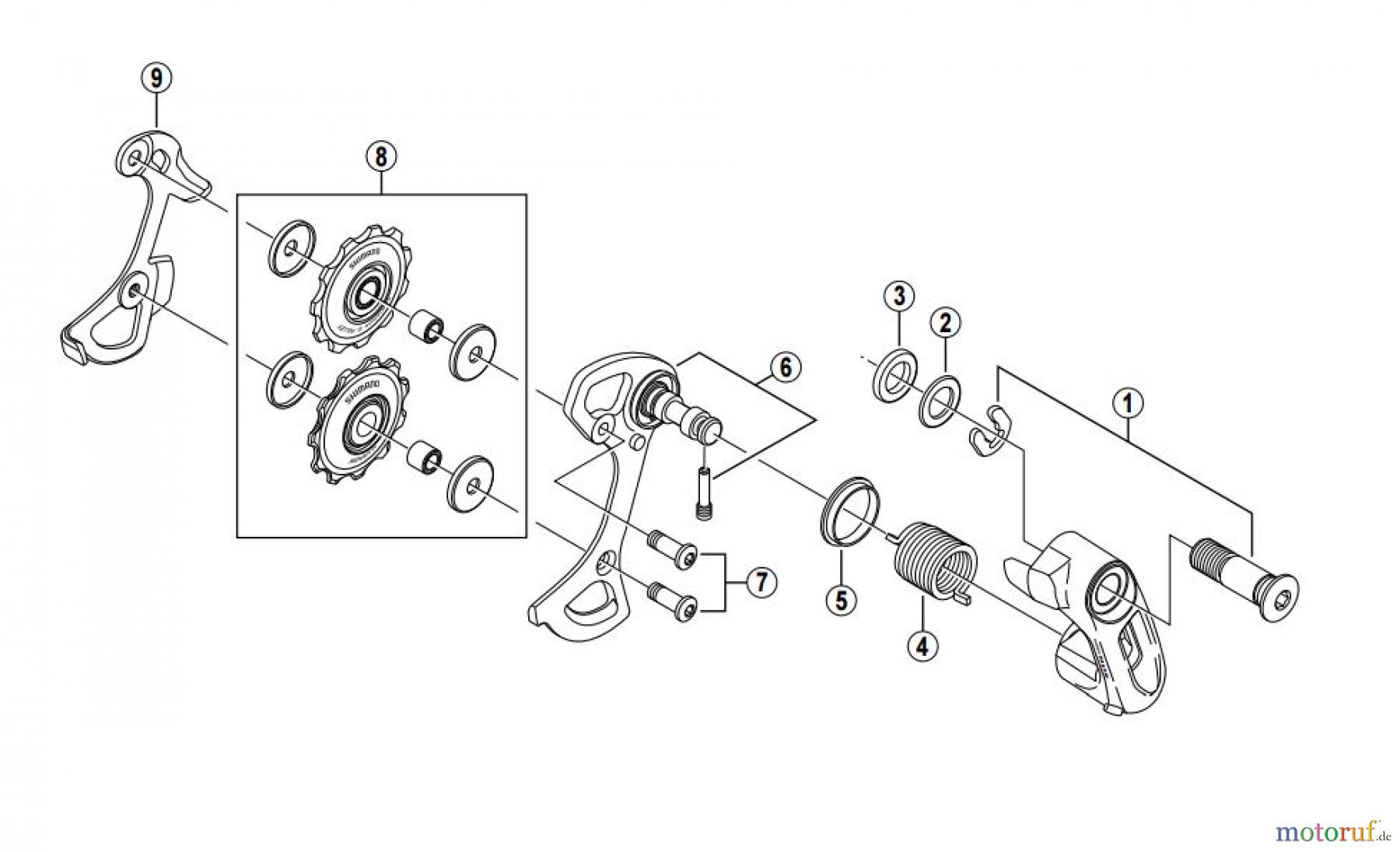  Shimano CT Chain Tensioner - Kettenspanner CT-S500 -2630A ALFINE Chain Tensioner