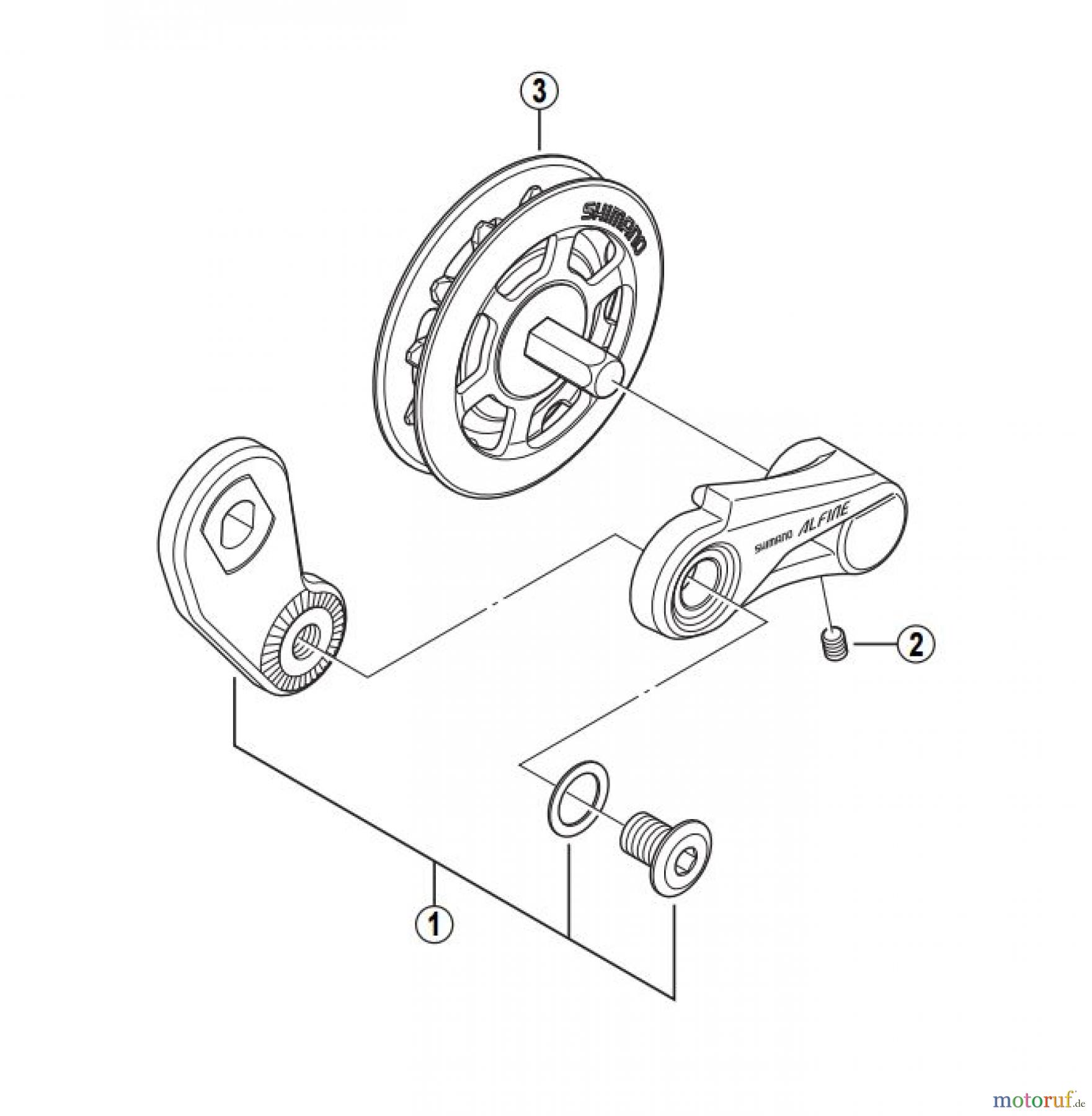  Shimano CT Chain Tensioner - Kettenspanner CT-S510 -2958A ALFINE Chain Tensioner