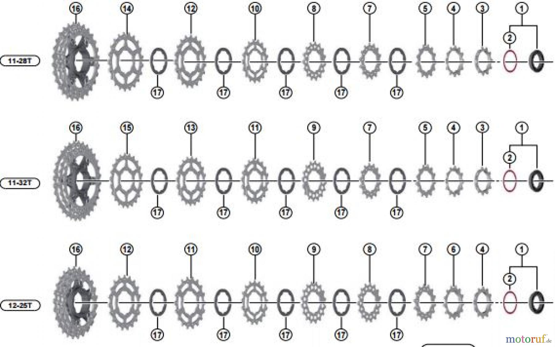  Shimano CS Cassette / Zahnkranz CS-5800 SHIMANO 105 Cassette Sprocket