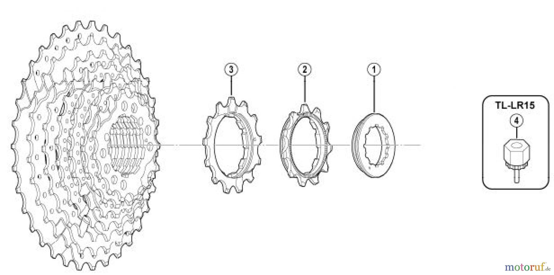  Shimano CS Cassette / Zahnkranz CS-HG20-9 bo/bn-Group Cassette Sprocket (9-Speed)