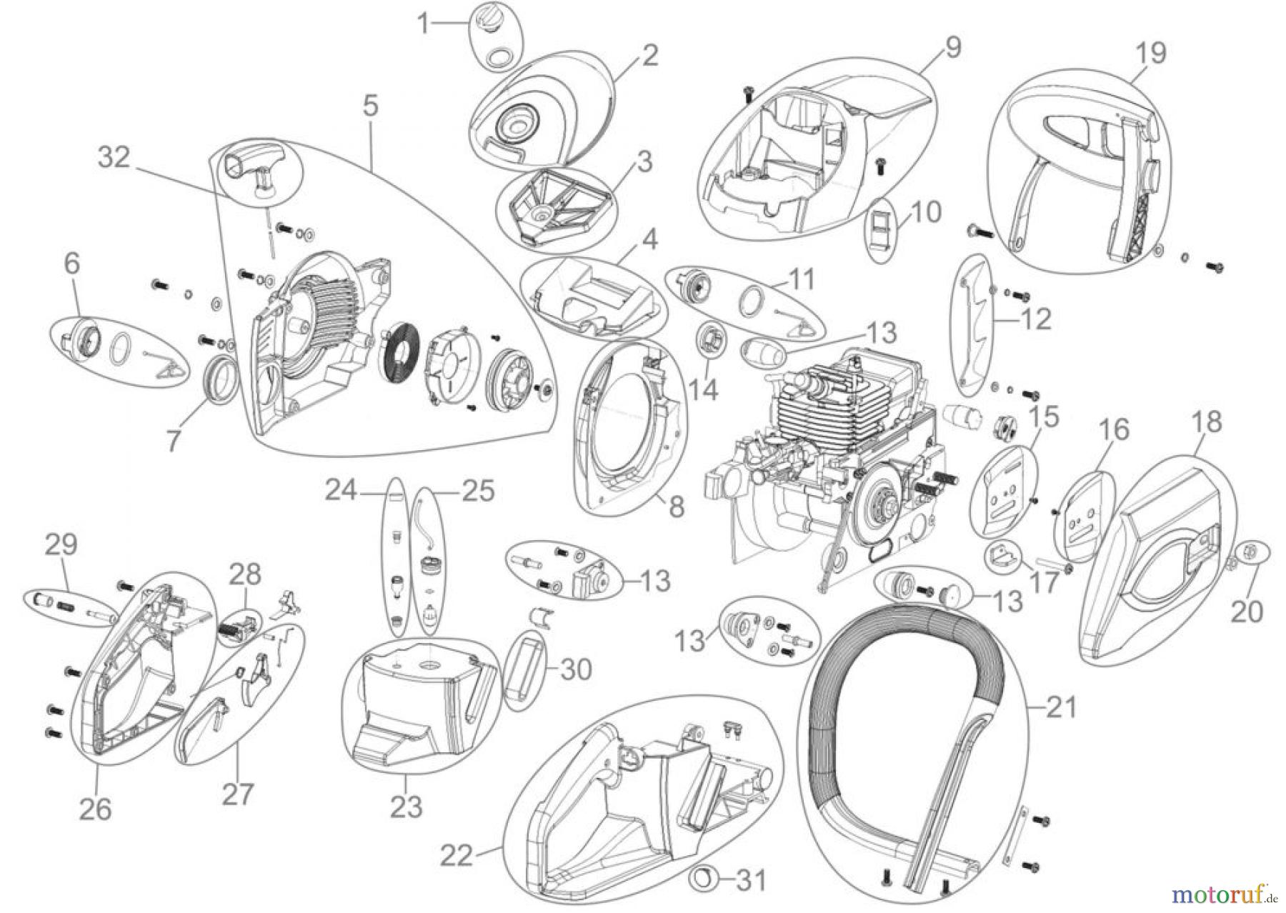  Güde Brennholzbearbeitung Kettensägen Benzin Kettensägen MOTORKETTENSÄGE KS 500 B - 94074 FSL94074-01   Seite 1