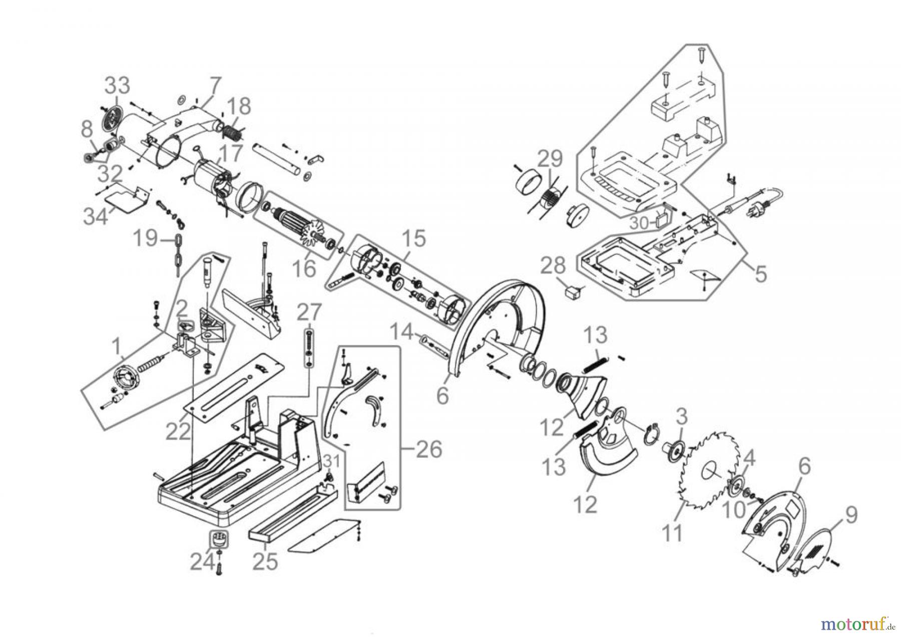  Güde Metallbearbeitung Metallsägen Metallkreissägen METALLKREISSÄGE GMK 350 T - 40532 FSL40532-01