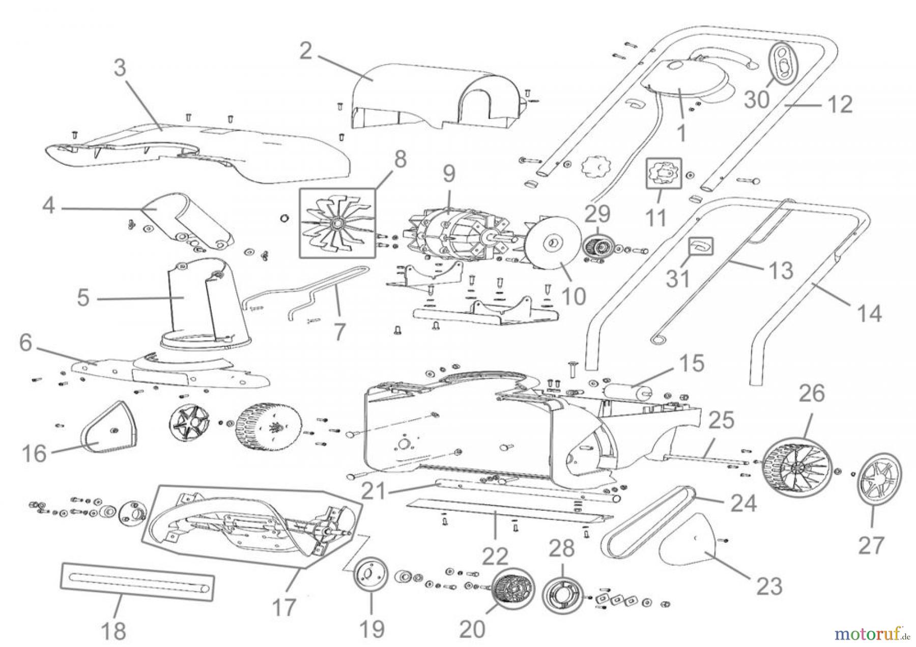  Güde Reinigungsgeräte Schneefräsen Elektro-Schneefräse ELEKTRO-SCHNEEFRÄSE GESF 400 - 94569 FSL94569-01