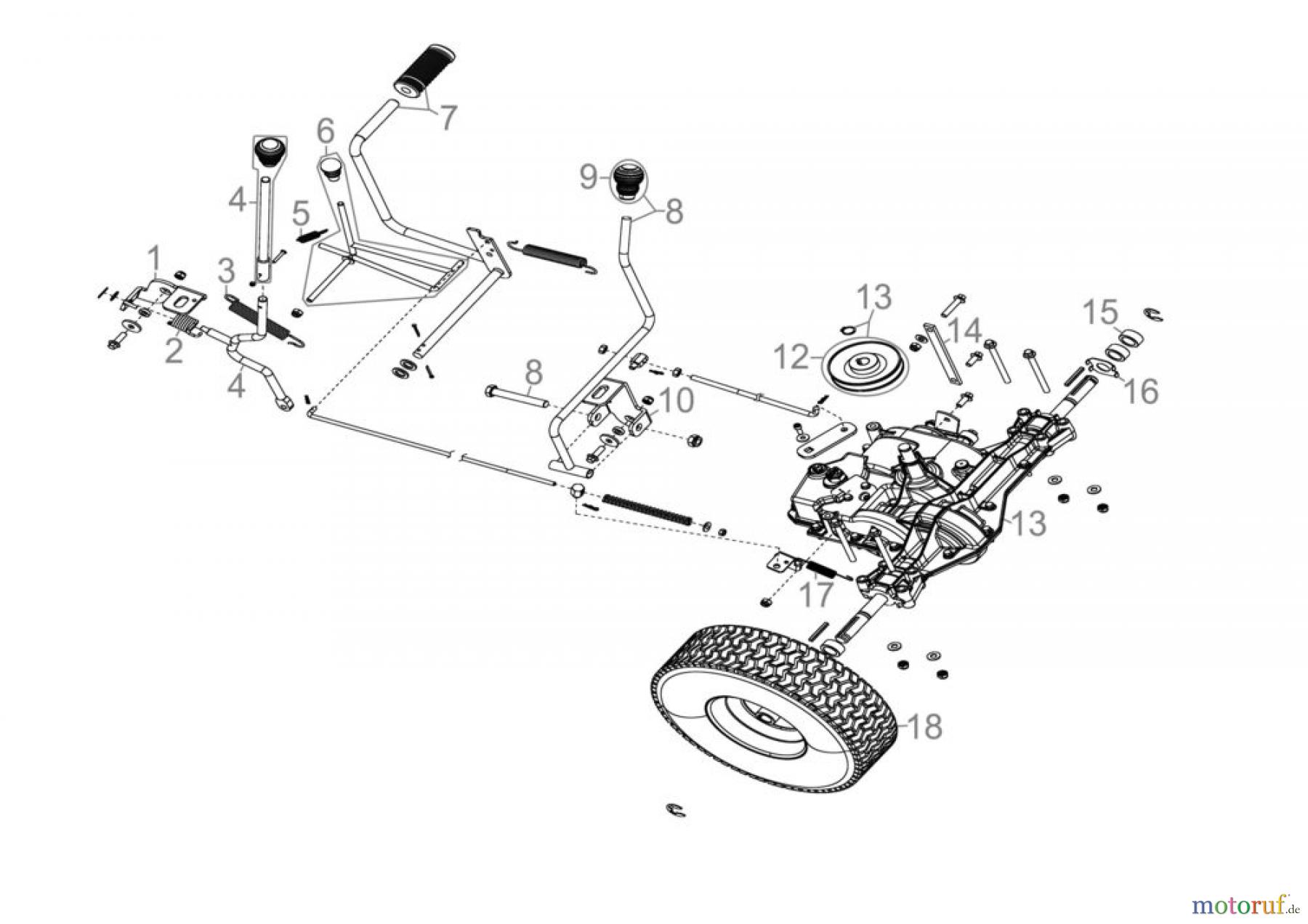  Güde Gartentechnik Rasenmäher Benzin-Rasenmäher Schnittbreite ab 50 cm AUFSITZRASENMÄHER GAR 600 - 95450 FSL95450-01 Seite 1