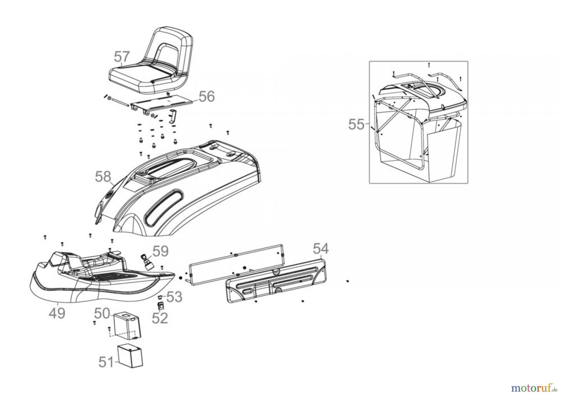  Güde Gartentechnik Rasenmäher Benzin-Rasenmäher Schnittbreite ab 50 cm AUFSITZRASENMÄHER GAR 600 - 95450 FSL95450-01 Seite 4