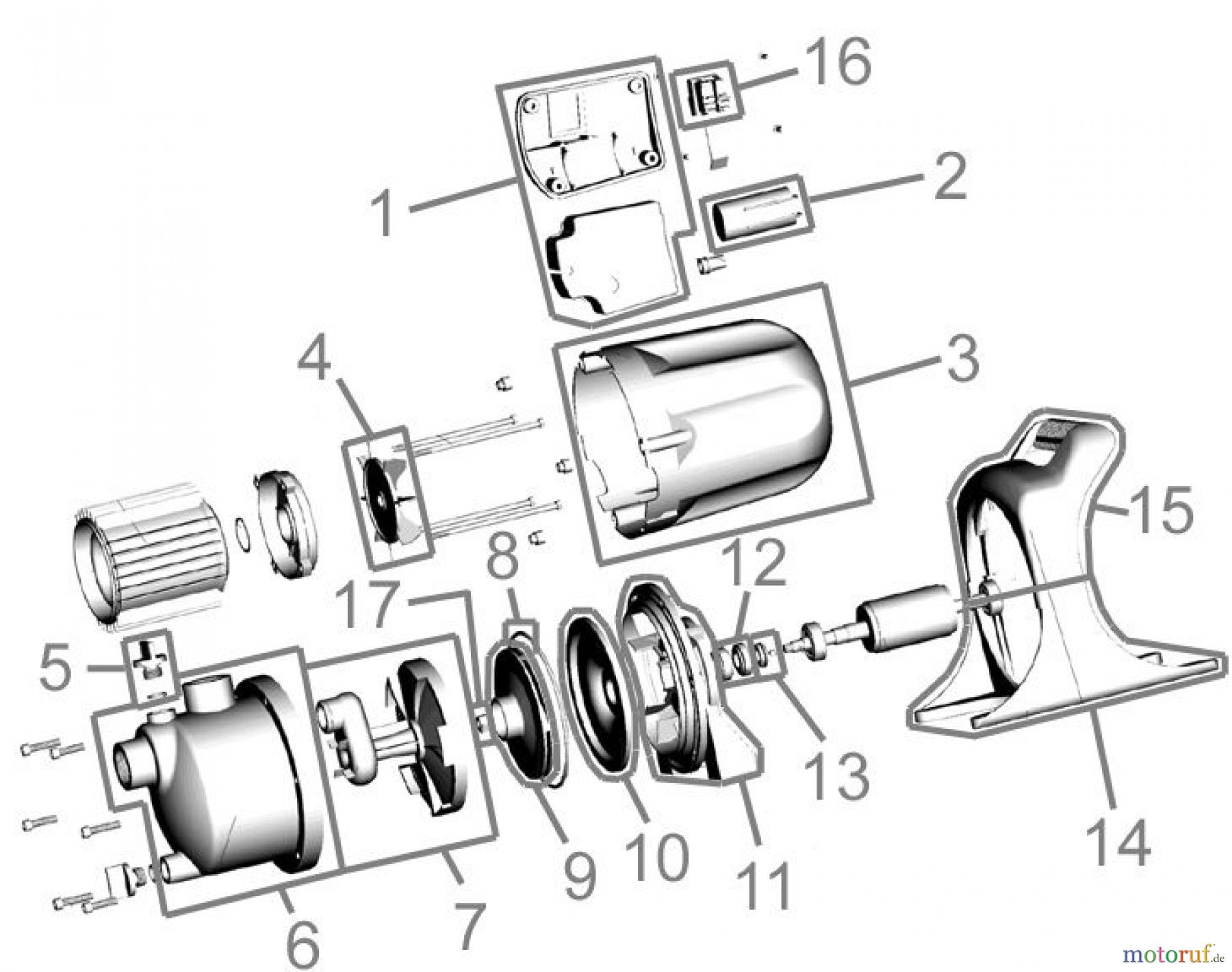  Güde Pumpentechnik Gartenpumpen GARTENPUMPE JG 800 K - 94655 FSL94655-02