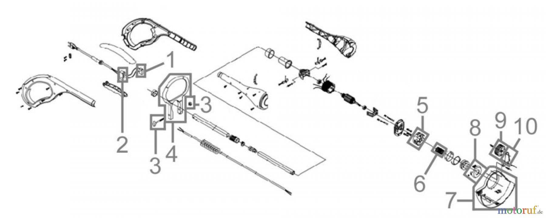  Güde Gartentechnik Trimmer Elektro-Trimmer RASENTRIMMER GRT 420 TA - 94008 FSL94008-03