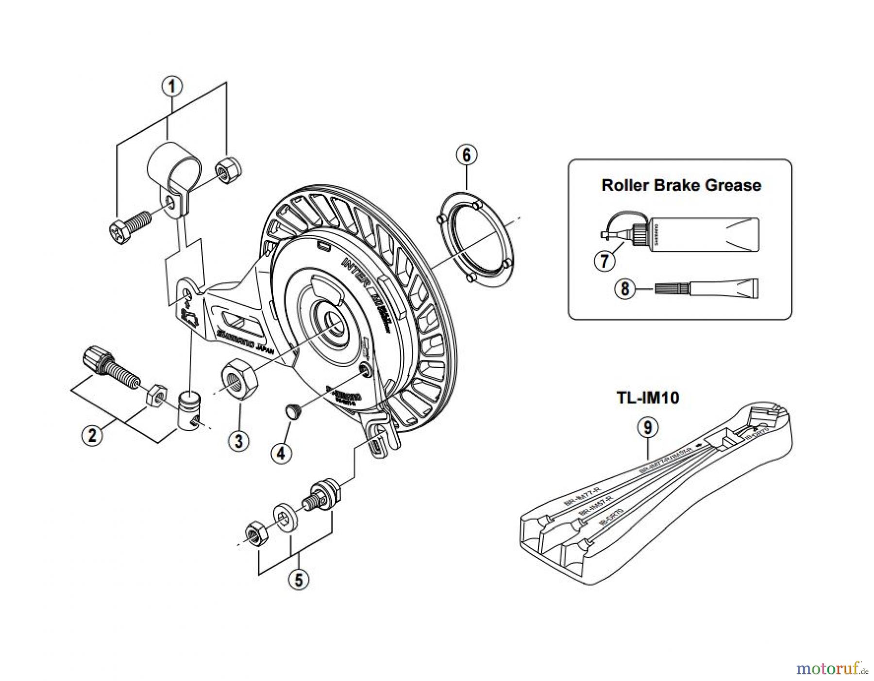  Shimano BR Brake - Bremse BR-IM77-R -2880 Roller Brake