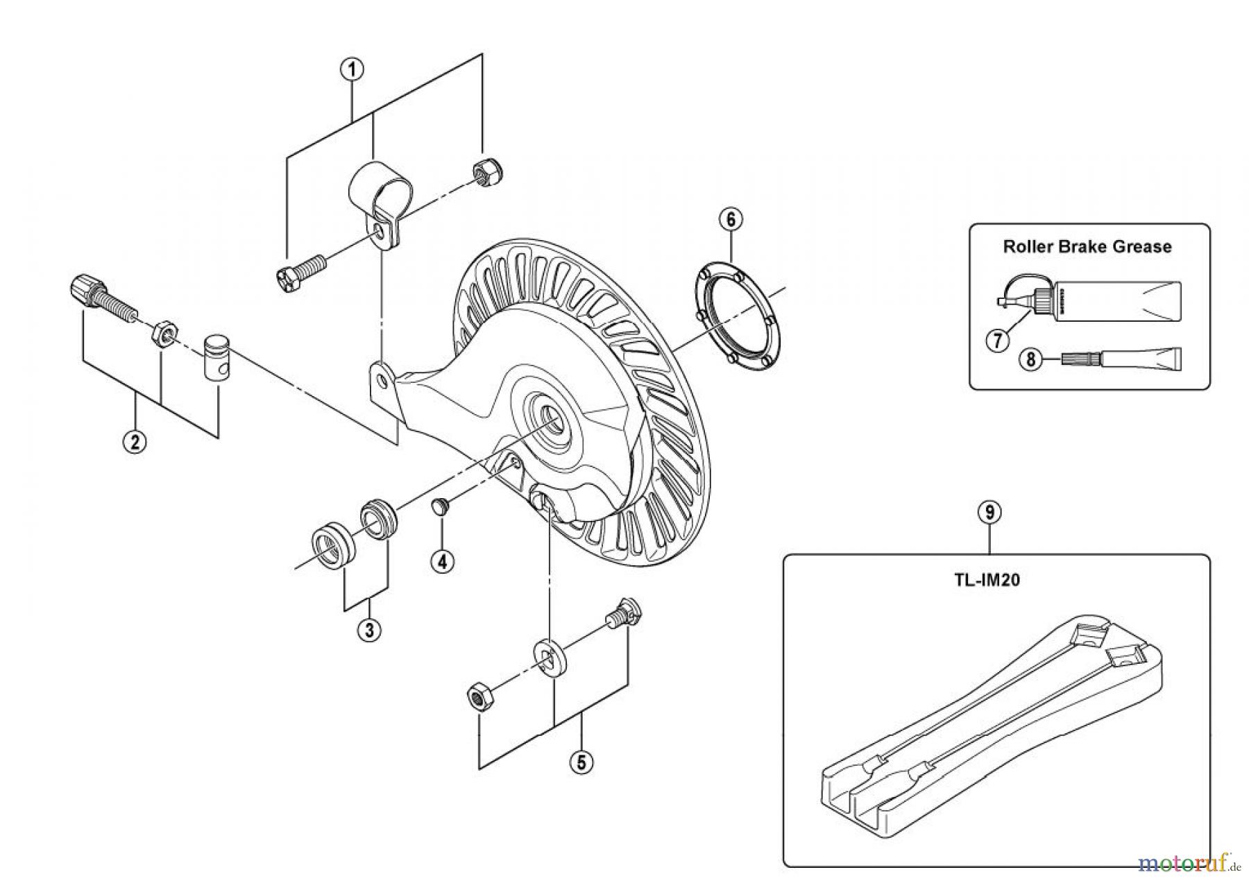  Shimano BR Brake - Bremse BR-IM80 -2962A Roller Brake