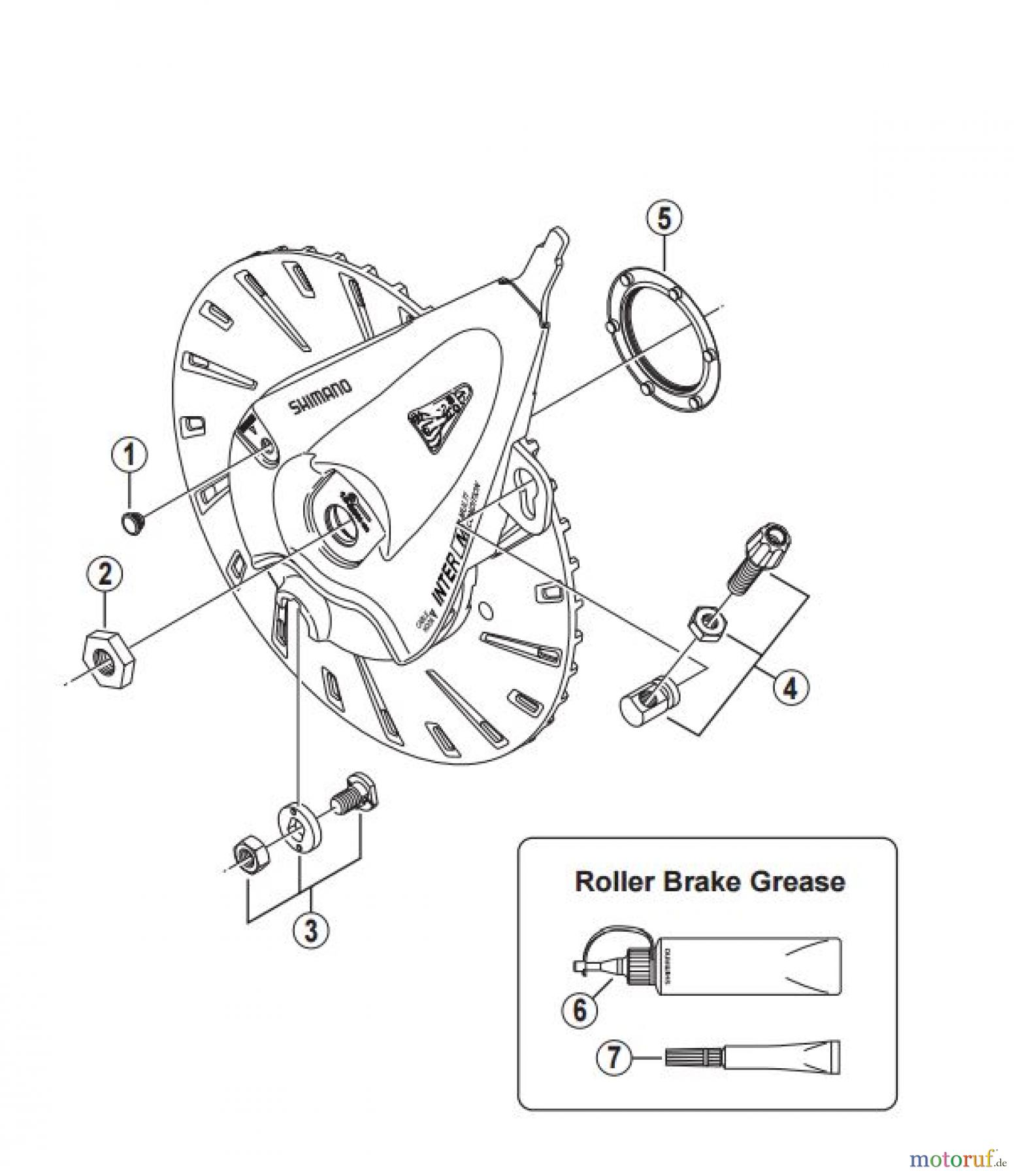  Shimano BR Brake - Bremse BR-IM81-F -3282 Roller Brake