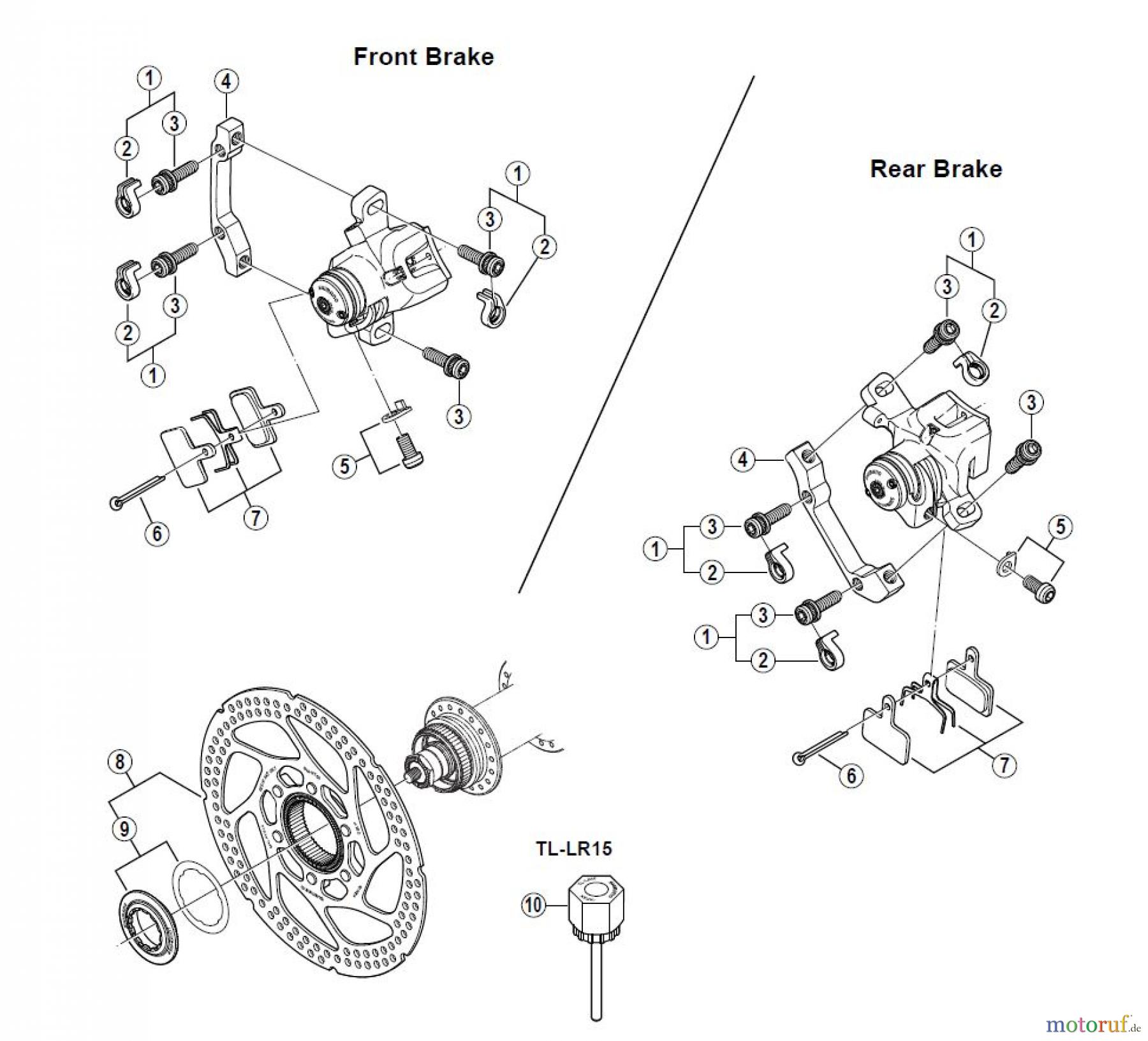  Shimano BR Brake - Bremse BR-M465 -2395A