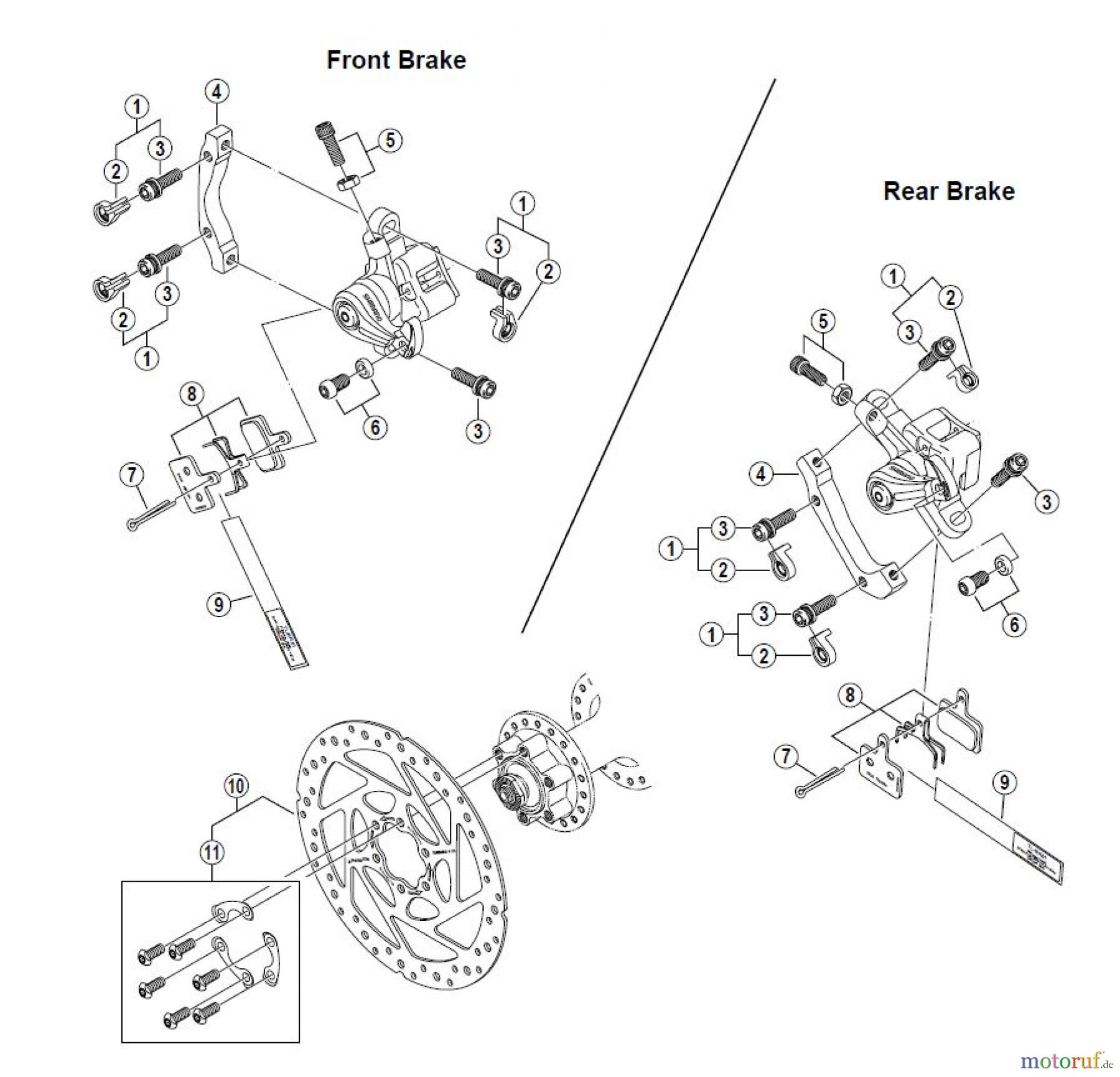  Shimano BR Brake - Bremse BR-M475-2179B