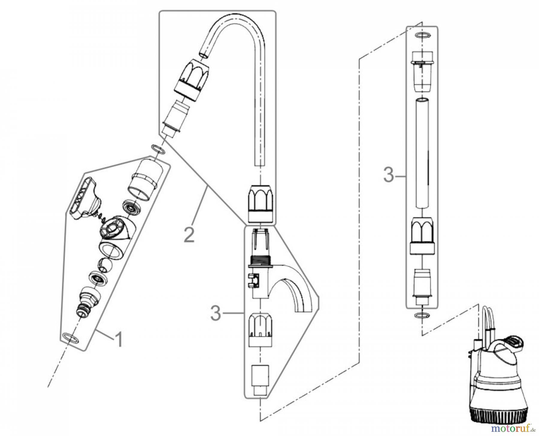  Güde Pumpentechnik Tauchpumpen Regenfasspumpen REGENFASSPUMPE GFP 3503 - 94635 FSL94635-01 / 01