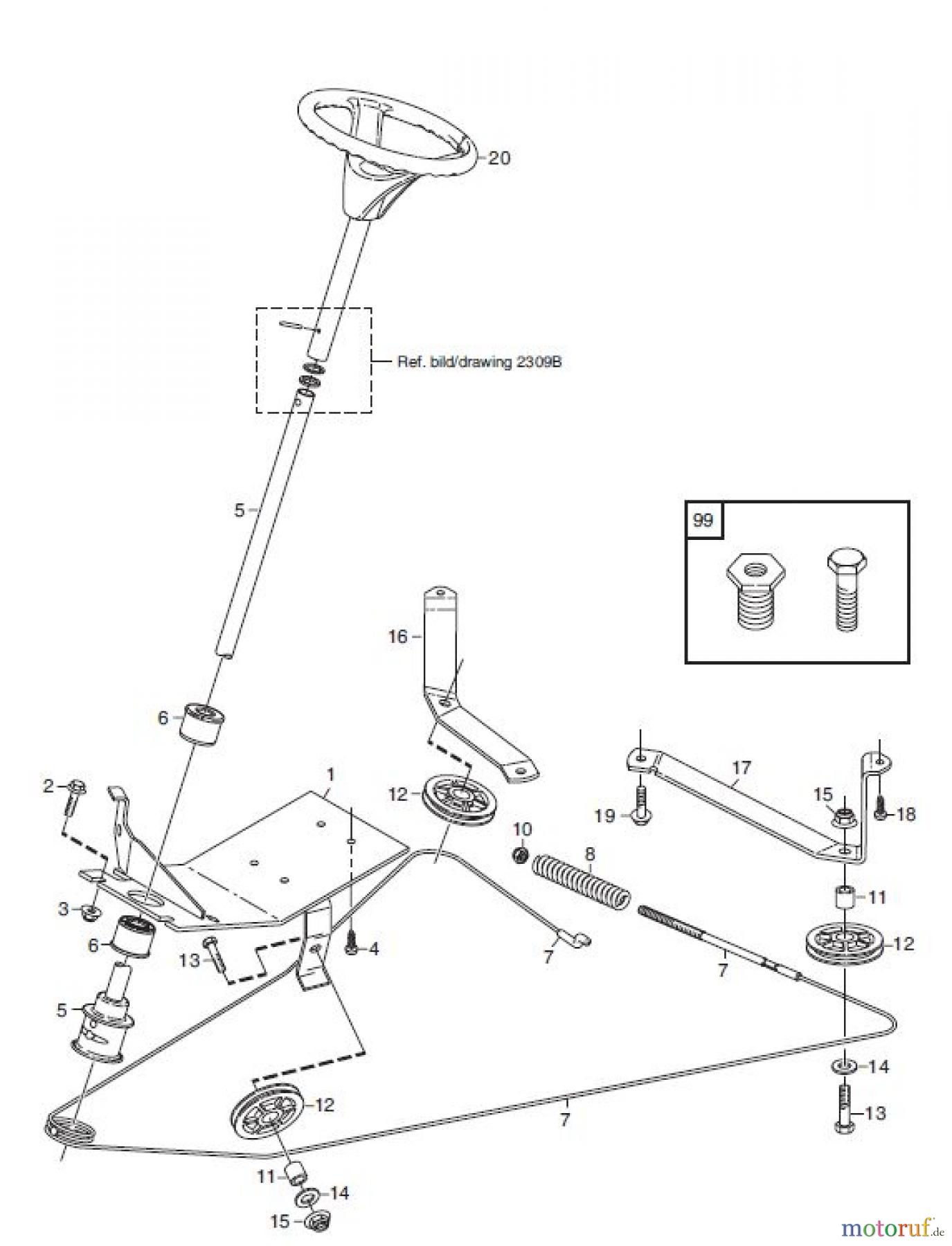  Global Garden Products GGP Frontmäher X1 2011 LENKUNG 