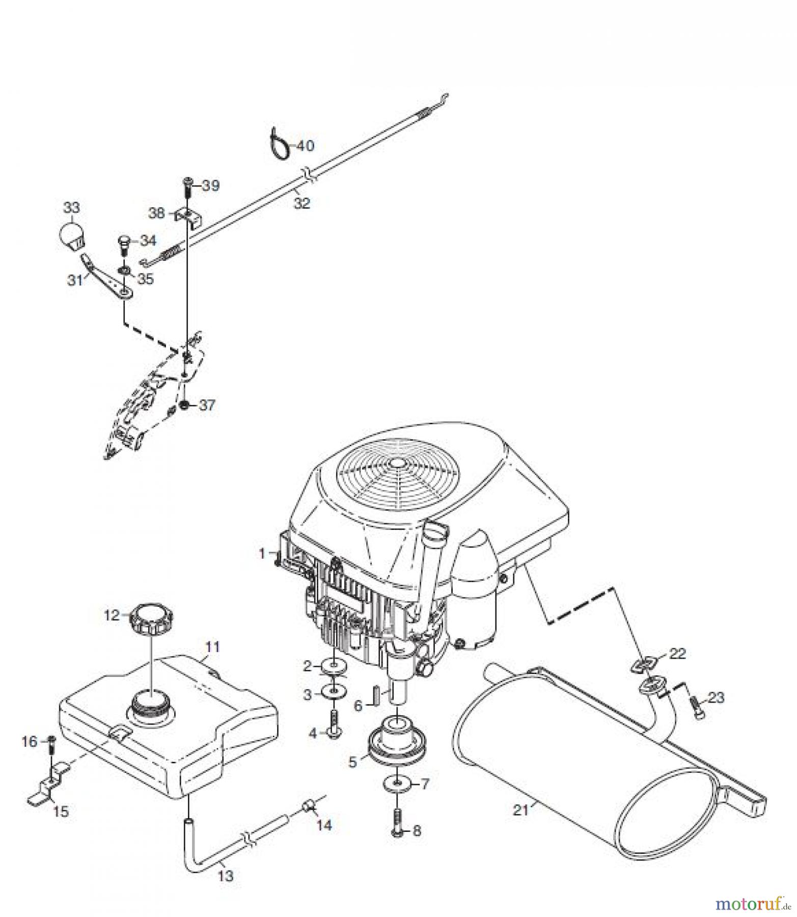  Global Garden Products GGP Frontmäher X1 2011 MOTOR 