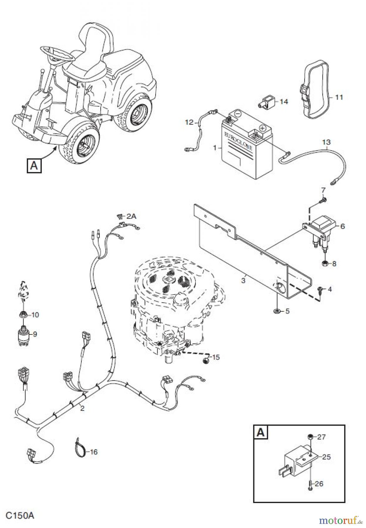  Global Garden Products GGP Frontmäher XK_XK4 SERIES 2008 XK 140HD, XK 160HD-XK4 160HD, EL. AUSSTATTUNG 