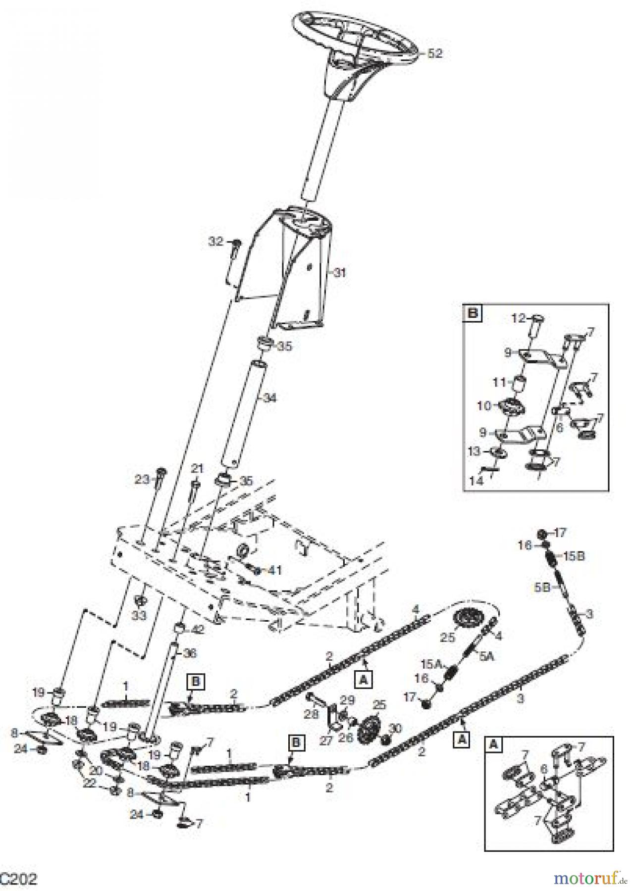  Global Garden Products GGP Frontmäher XKH4_Series 2009 XHK4 165HD STYRINING 