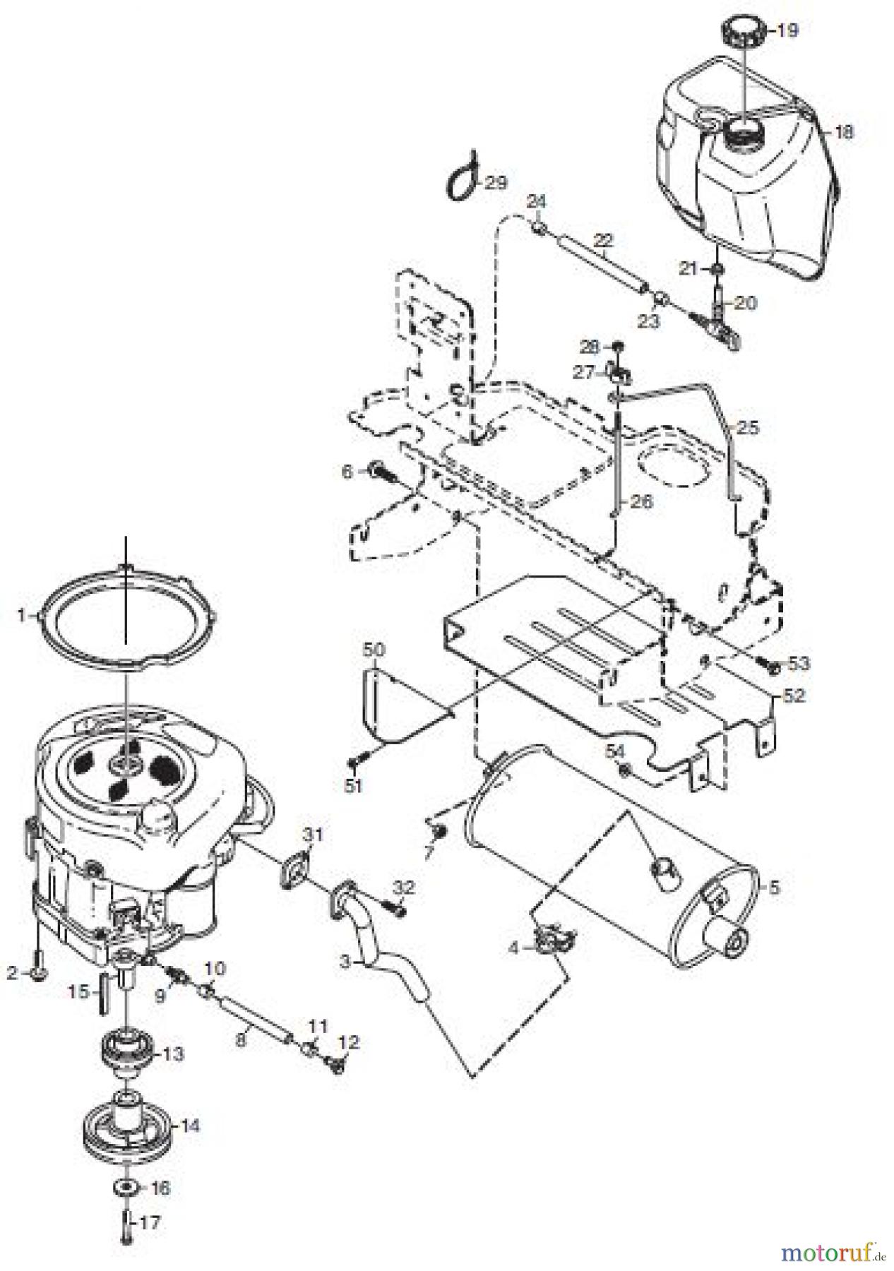  Global Garden Products GGP Frontmäher XKH4_Series 2010 XHK4 165HD MOTOR (BIGGS & STRATTON)