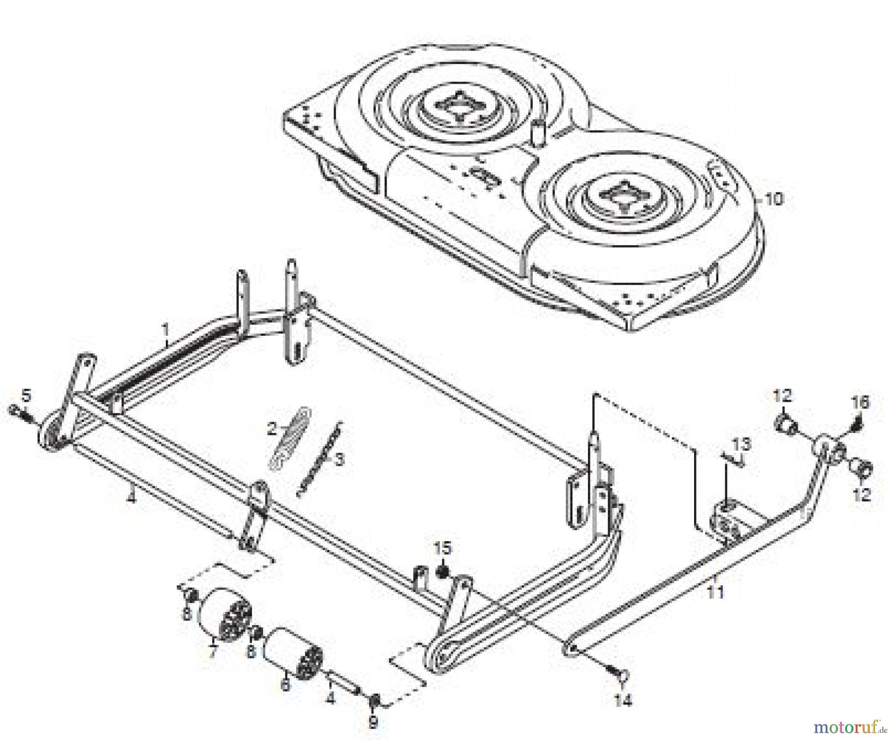  Global Garden Products GGP Frontmäher XM_Series 2006 FRONTMÄHWERK 85 MULCHING RAHMEN