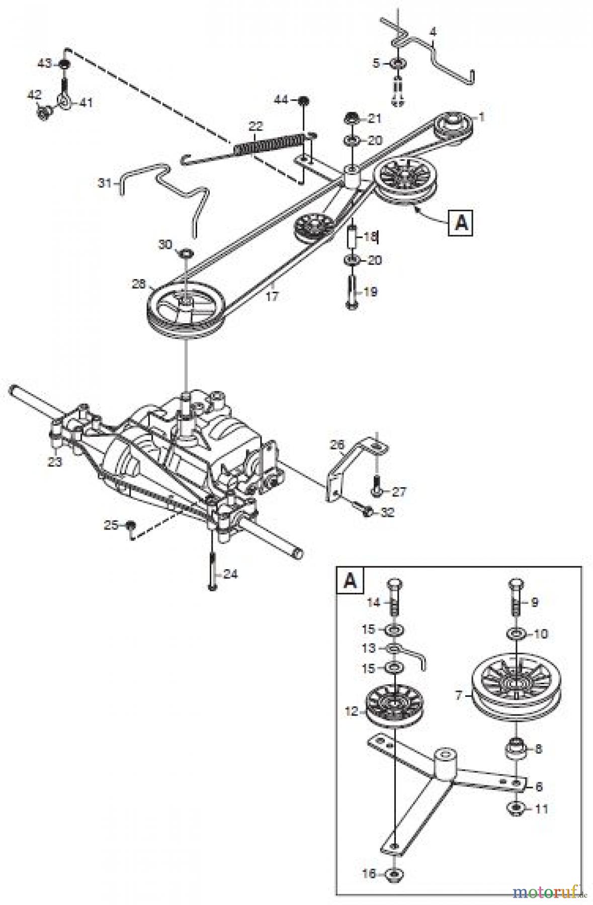  Global Garden Products GGP Frontmäher XM_Series 2006 XM 110- XM 130 TRANSMISSION