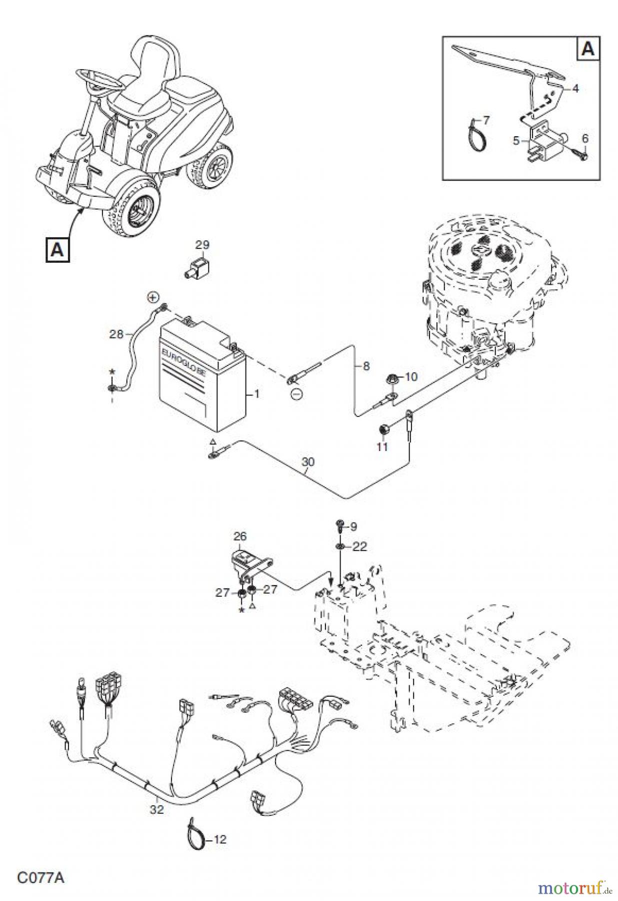  Global Garden Products GGP Frontmäher XM_Series 2007 XM 130 XM 140HD- XM 160 HD EL. AUSSTATTUNG