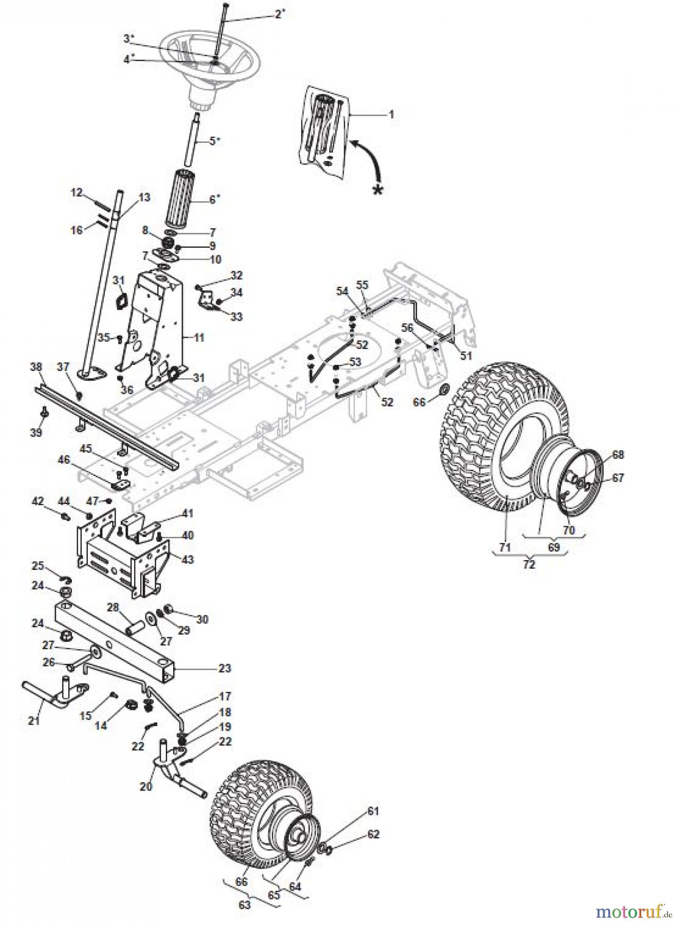  Global Garden Products GGP Aufsitzmäher Rider 66cm 2017 MJ 66 4M Hydro Steering