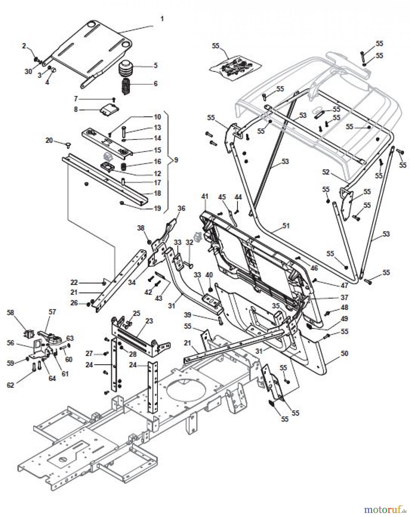  Global Garden Products GGP Aufsitzmäher Rider 66cm 2017 MJ 66 4M Chassis